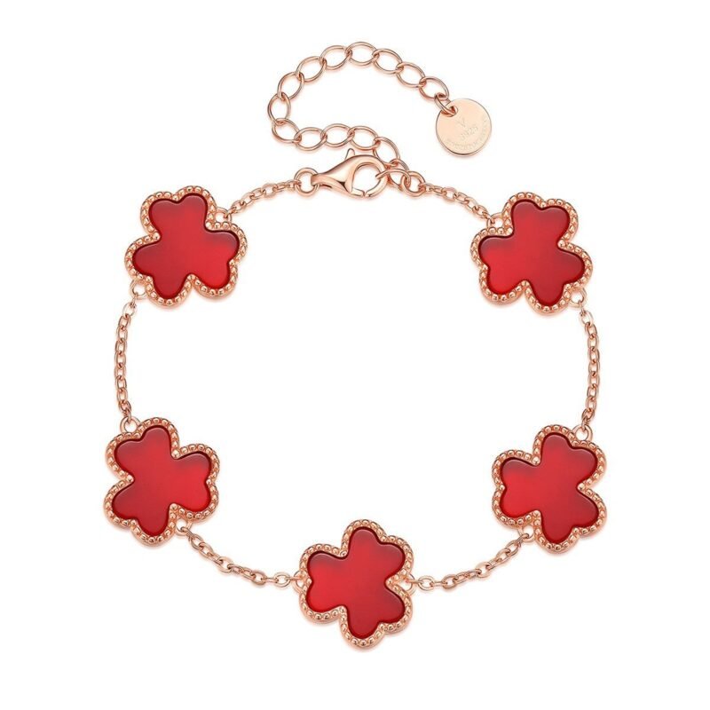 S925 Silver Double-layer Clover Bracelet - Image 8