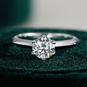 S925 Sterling Silver Ring Moissanite Ring
