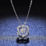 S925 Sterling Silver Pendant Moissanite Smart Necklace