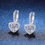 S925 Sterling Silver Moissanite Earrings High-grade European And American Style