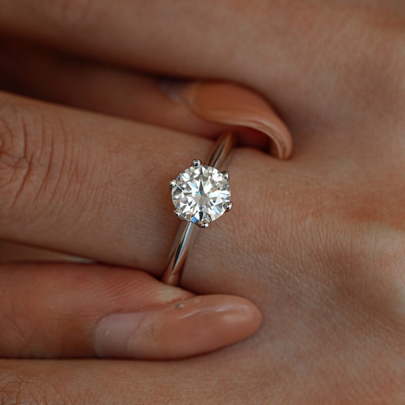 S925 Sterling Silver Ring Moissanite Ring - Image 3