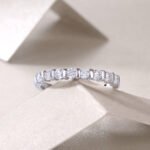 Luxury Fashion Diamond Ring, Moissanite Silver Ring