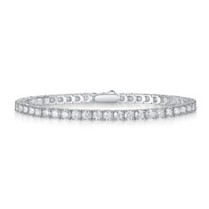 Unique Luxury Fashion Mosan Diamond S925 Silver Bracelet